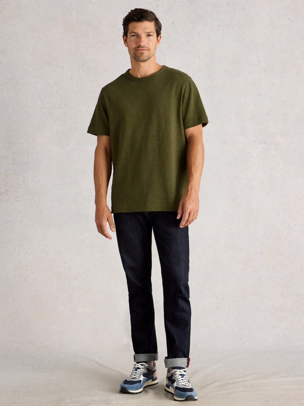 Whitestuff Harrington Heavy Weight Tee Khaki