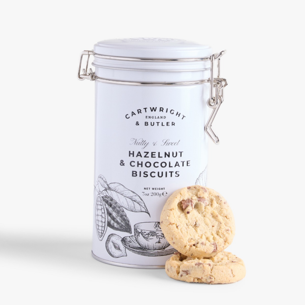 Cartwright & Butler C&B Hazelnut & Chocolate Biscuits in Tin