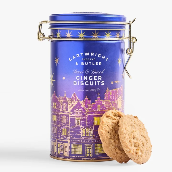 Cartwright & Butler C&B Night Before Christmas Stem Ginger Biscuits in Tin 200g