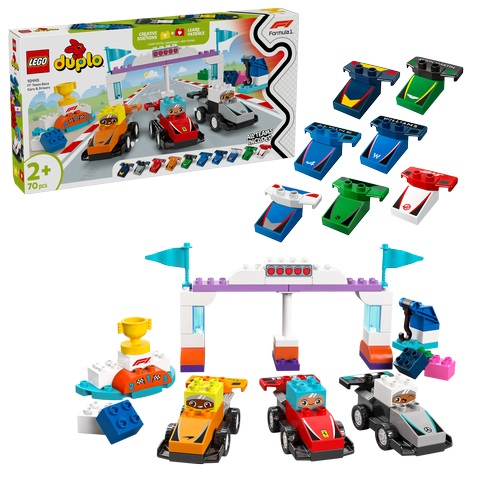 LEGO DUPLO Town F1® Team Race Cars & Drivers