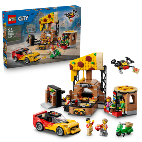 LEGO pizza delivery experience