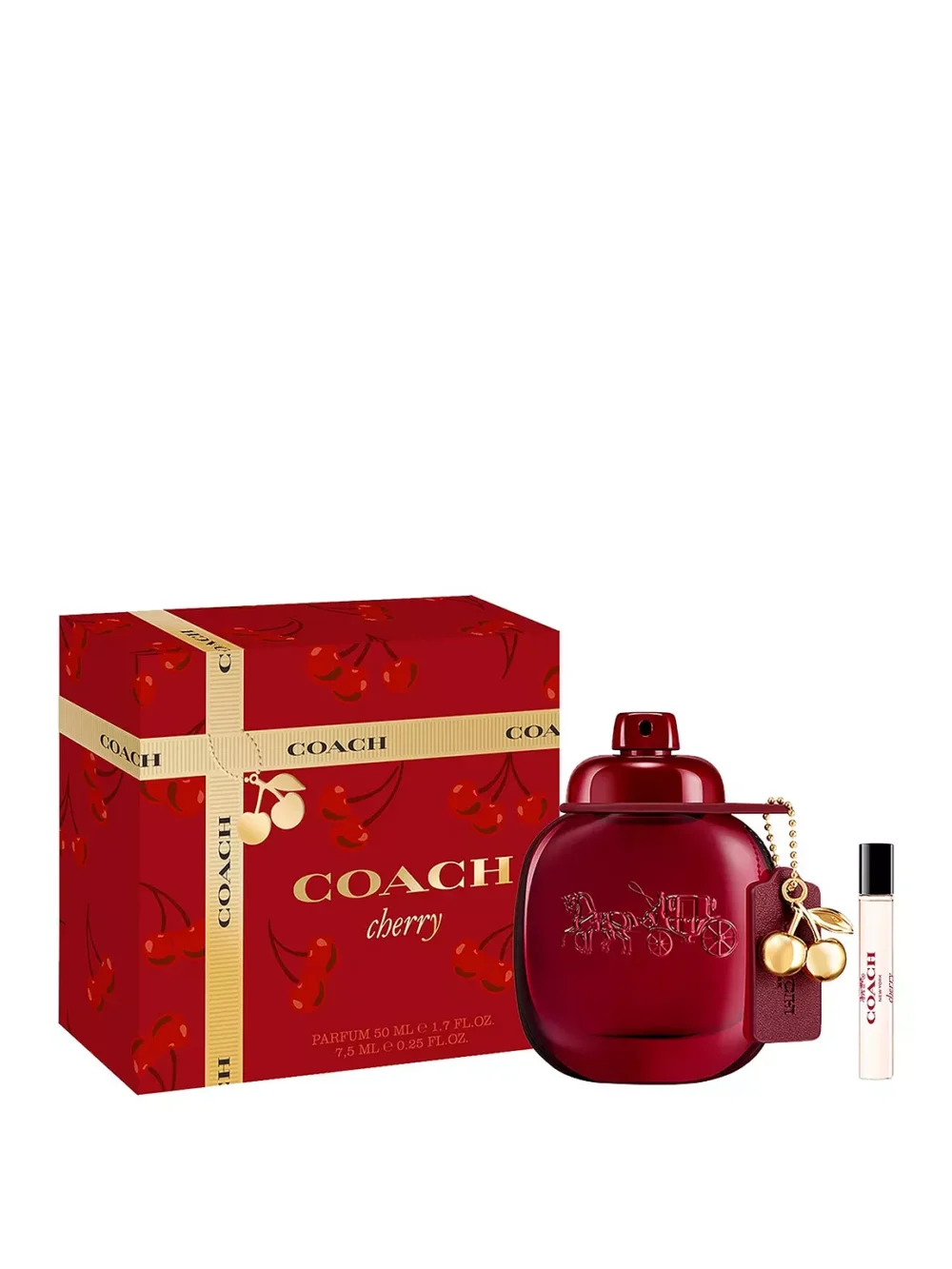 Coach cherry fragrance gift set