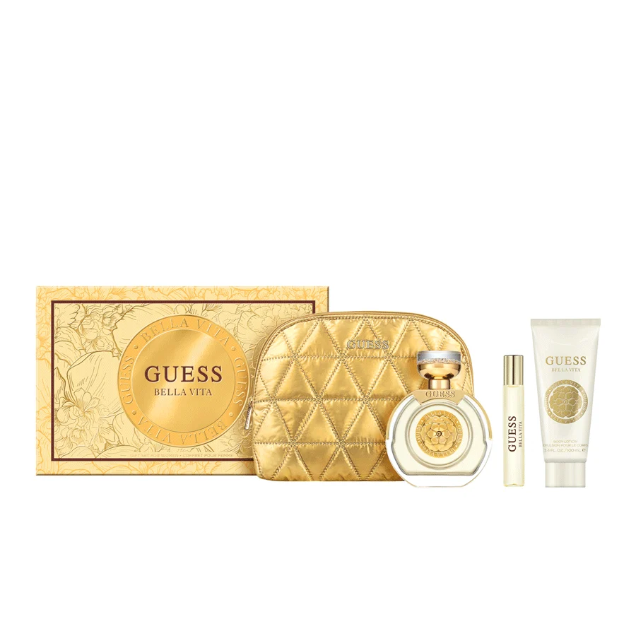 Guess bella vita perfume gift set with pouch