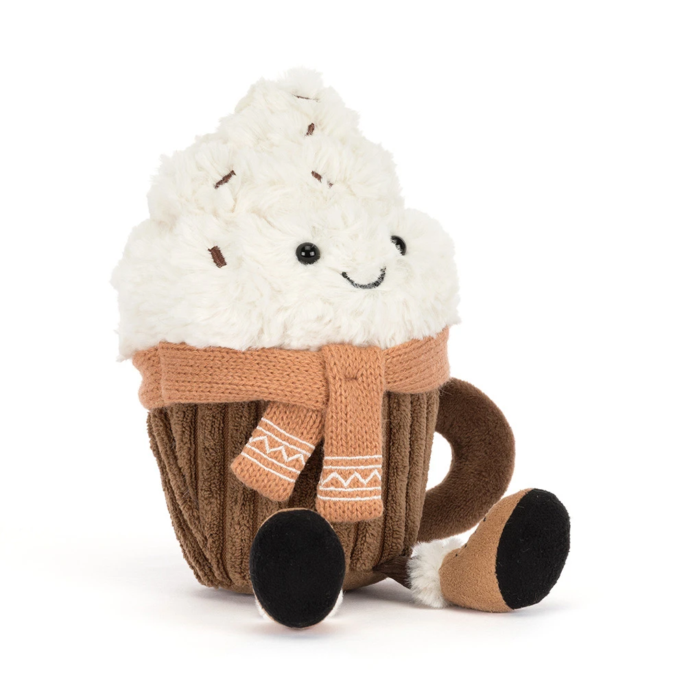 Jellycat amusables scarffles hot chocolate