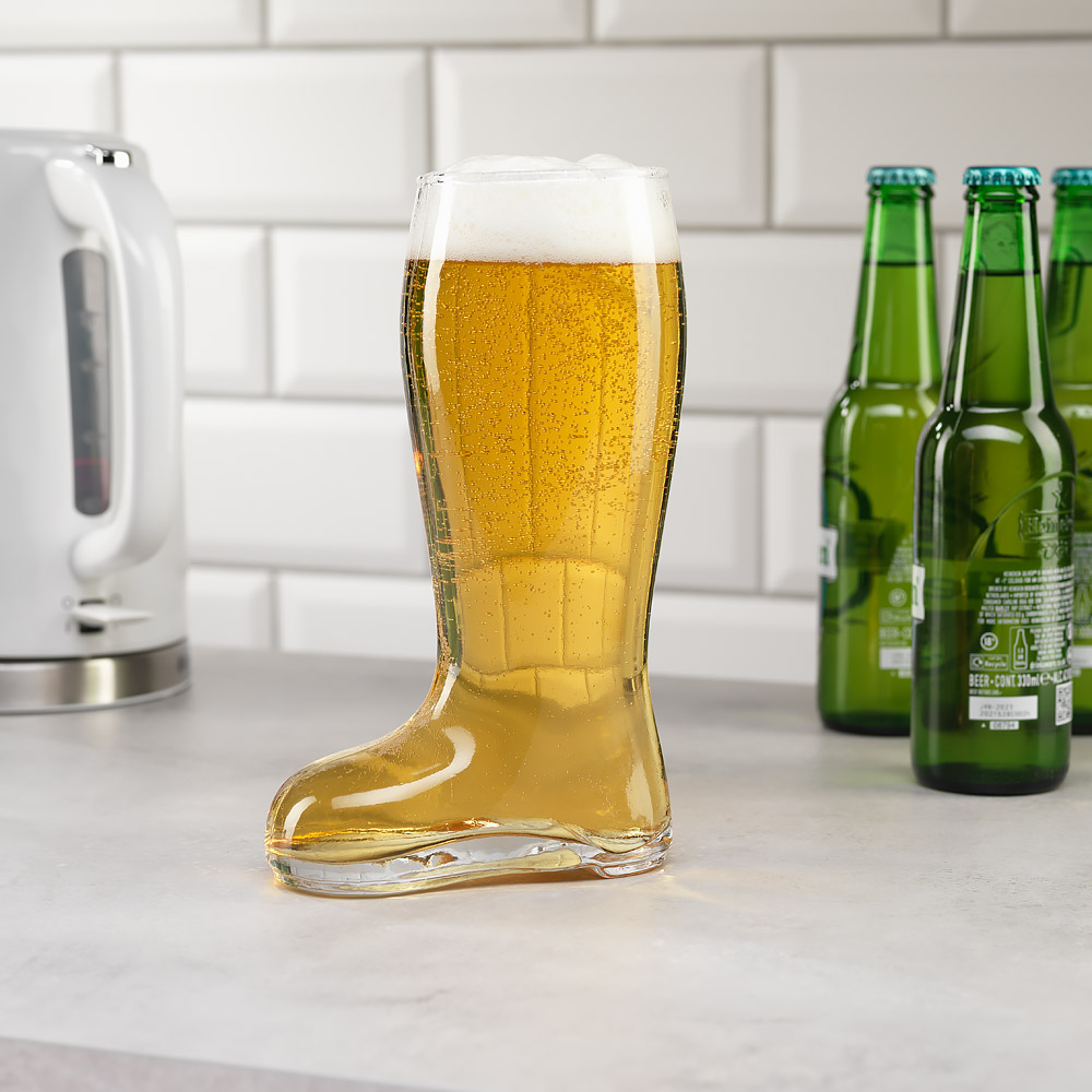 Source beer boot glass drinks gift