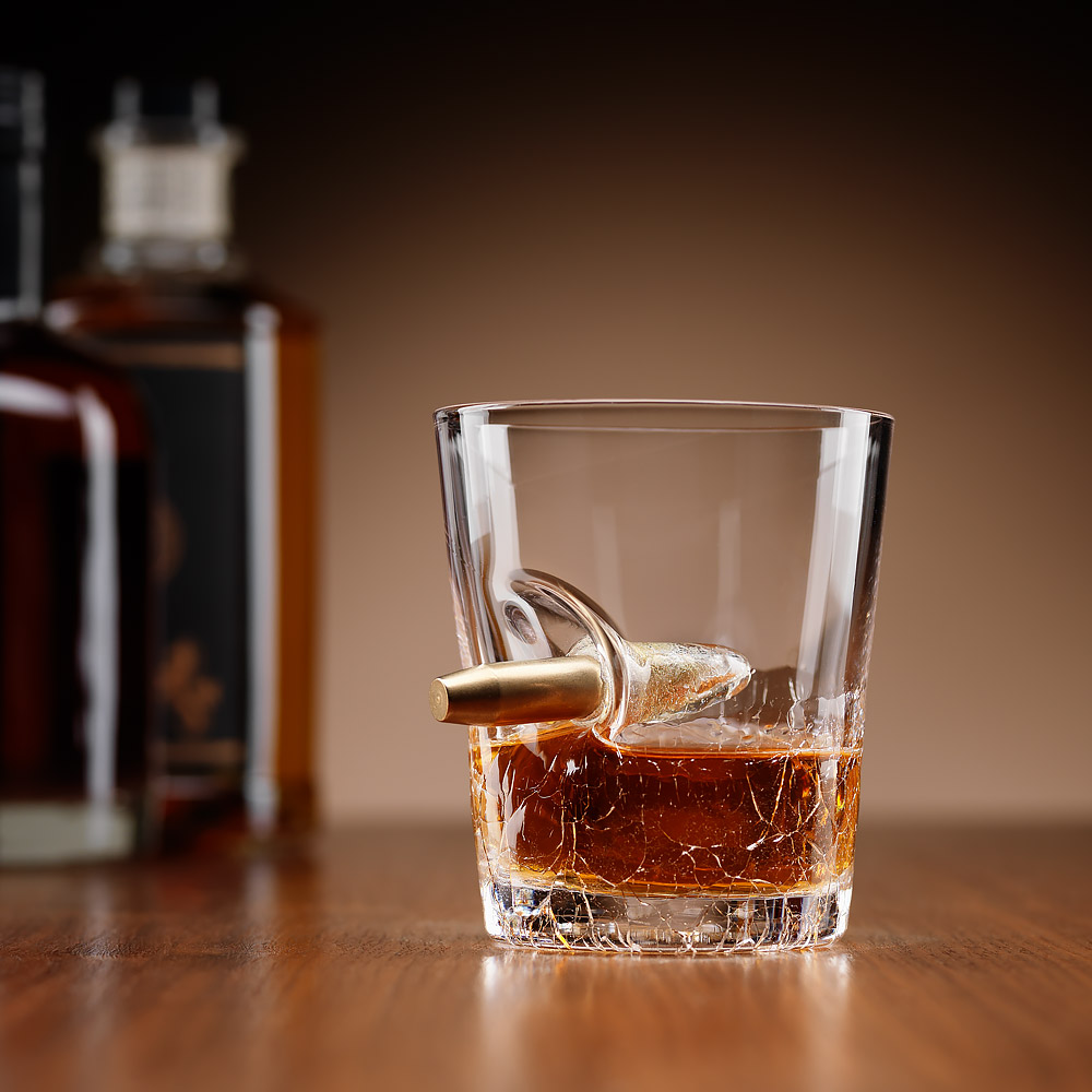 Source shot in a glass drinks gift